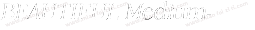 BEAUTIFUL Medium字体转换